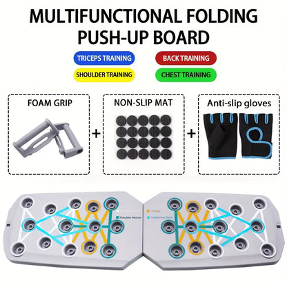 Ultimate Portable Push-Up Board Set - Multifunctional Fitness Equipment for Strength Training and Muscle Sculpting