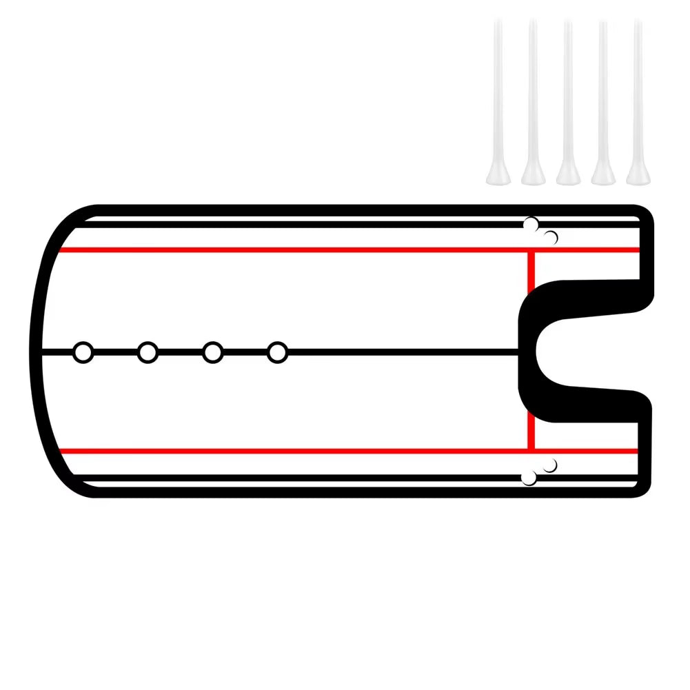 Perfect Your Putt with Our Golf Putting Practice Mirror - Alignment Training Aid for Improved Stroke and Eye Line