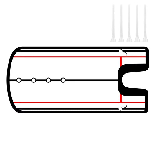 Perfect Your Putt with Our Golf Putting Practice Mirror - Alignment Training Aid for Improved Stroke and Eye Line
