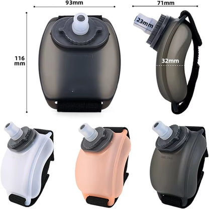 Stay Hydrated On-the-Go: Adjustable Outdoor Portable Running Wrist Water Bottle for Fitness Enthusiasts