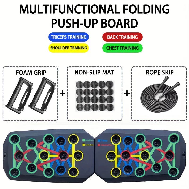 Ultimate Portable Push-Up Board Set - Multifunctional Fitness Equipment for Strength Training and Muscle Sculpting