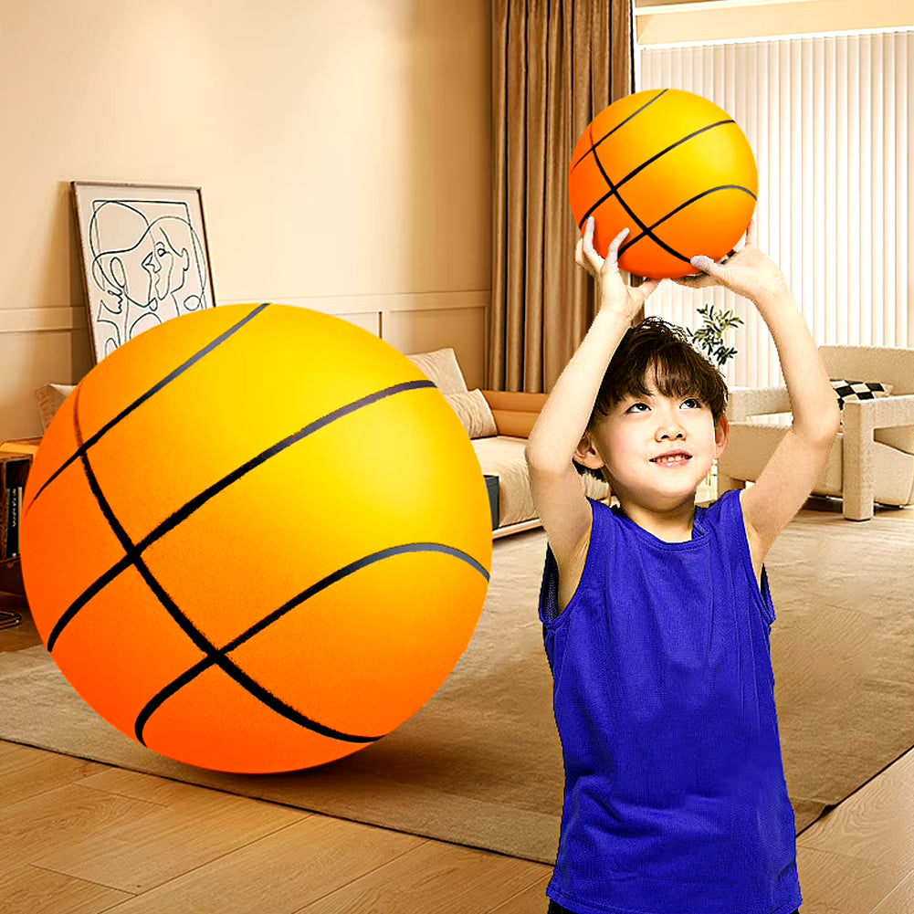 Discover the Bouncing Mute Ball: Indoor Silent Basketball for Kids - Lightweight, Safe, and Fun Sports Toy Available in Multiple Sizes!
