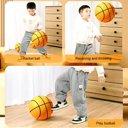 Discover the Bouncing Mute Ball: Indoor Silent Basketball for Kids - Lightweight, Safe, and Fun Sports Toy Available in Multiple Sizes!