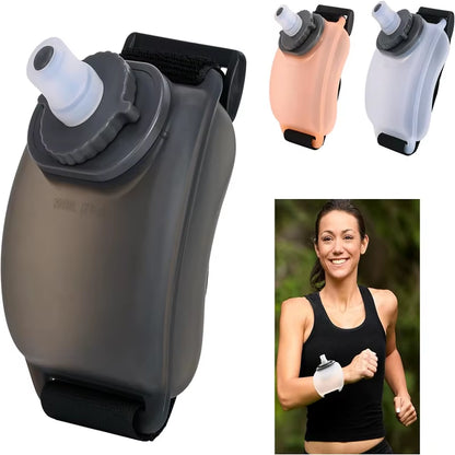 Stay Hydrated On-the-Go: Adjustable Outdoor Portable Running Wrist Water Bottle for Fitness Enthusiasts