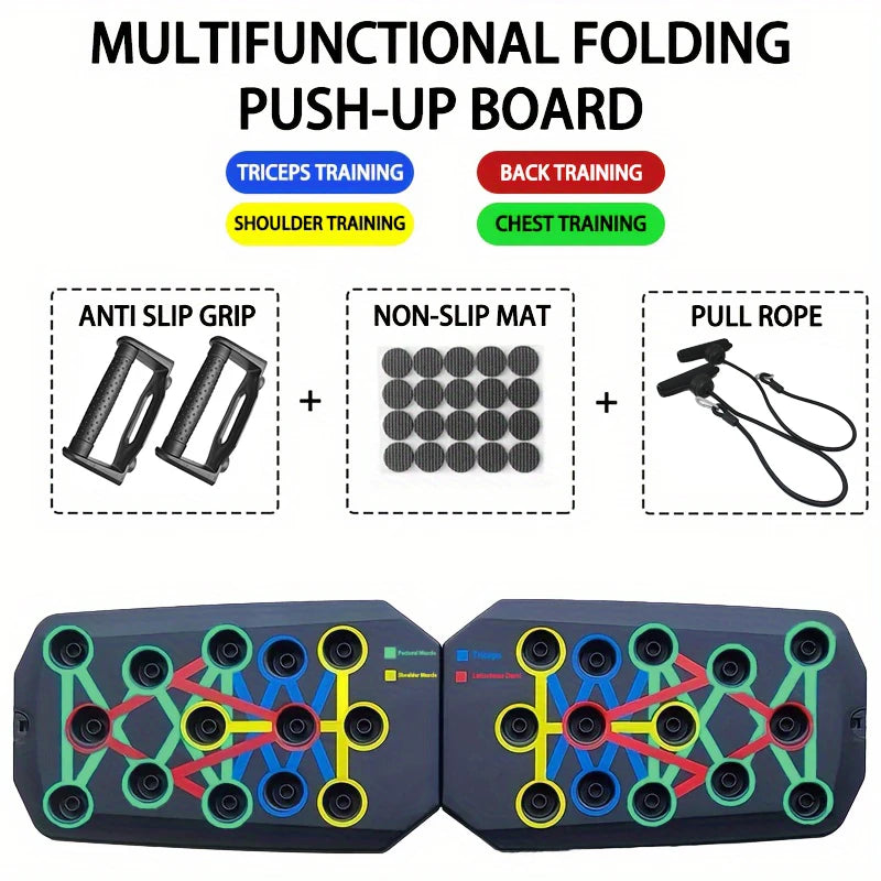 Ultimate Portable Push-Up Board Set - Multifunctional Fitness Equipment for Strength Training and Muscle Sculpting