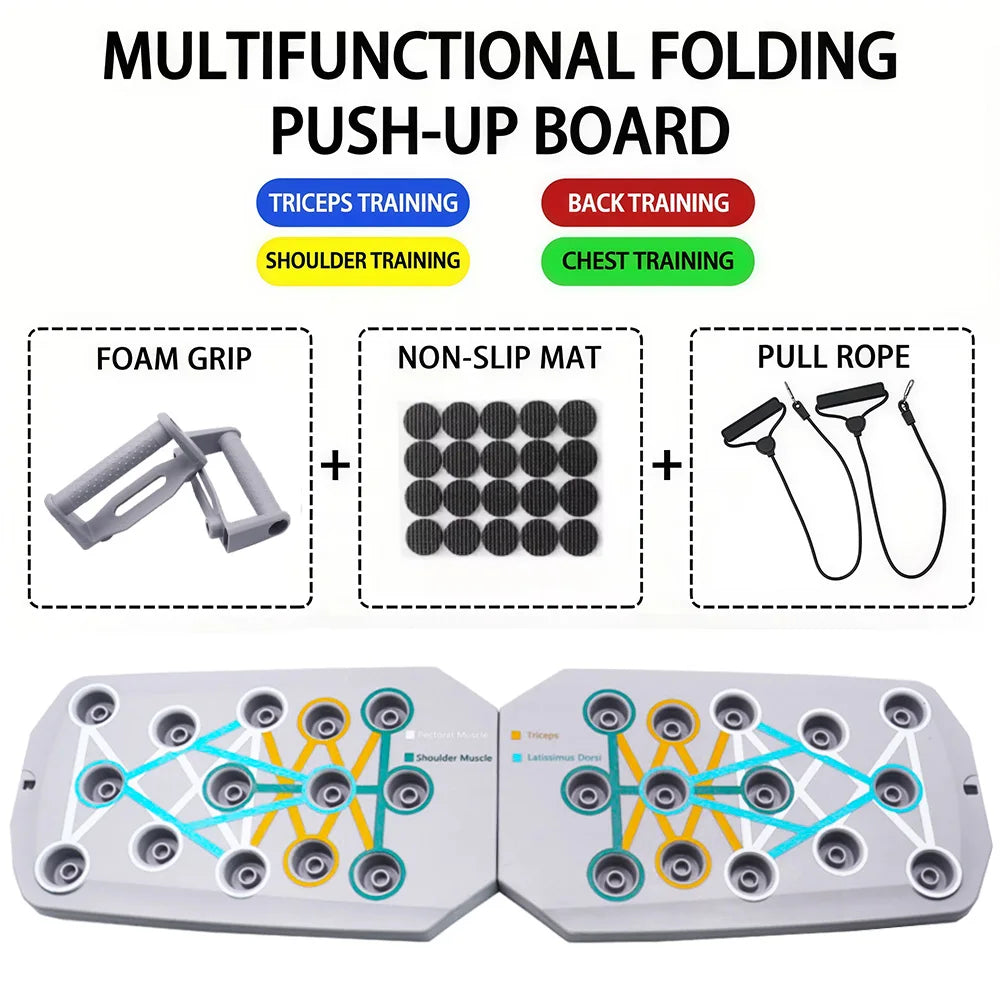 Ultimate Portable Push-Up Board Set - Multifunctional Fitness Equipment for Strength Training and Muscle Sculpting