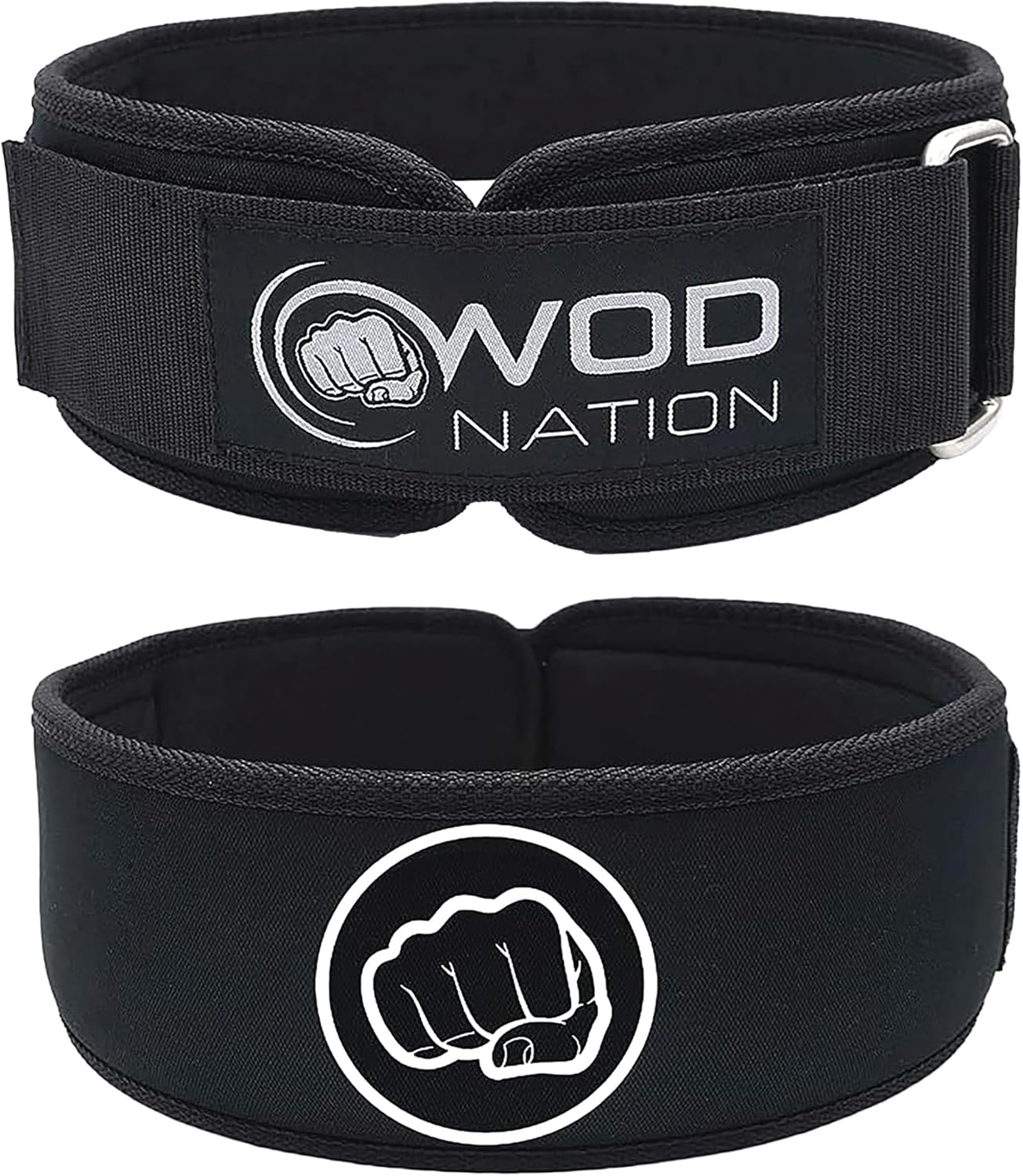 Weight Lifting Belt - 4 Inch Firm Support Nylon Weightlifting Belt for Deadlift, Squat & Powerlifting - Gym Belts for Men & Women - Great for Your Strength Training Equipment and Workout