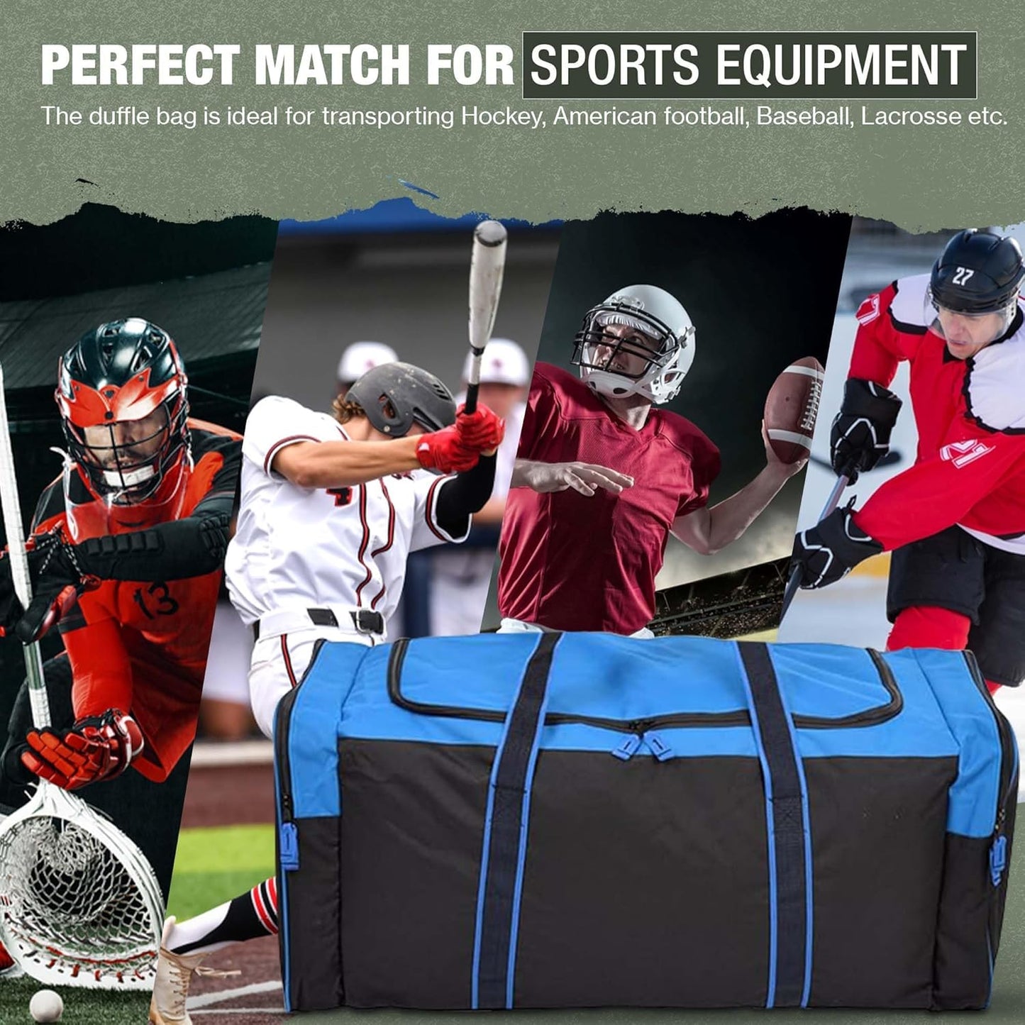 Heavy Duty Multi Pocket Durable Sports Gym Equipment Travel Duffel Bag