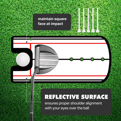 Perfect Your Putt with Our Golf Putting Practice Mirror - Alignment Training Aid for Improved Stroke and Eye Line